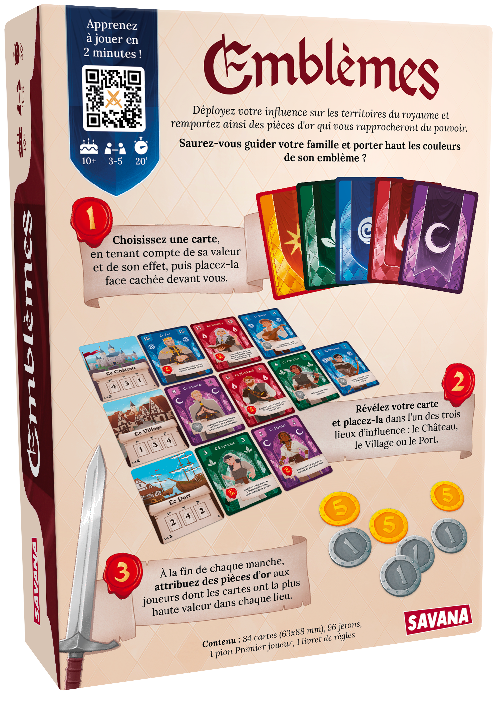 EMBLÈMES – LE JEU DE STRATÉGIES ET DE FOURBERIES